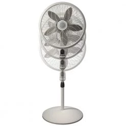 Lasko Elegance and Performance Adjustable-Height 18 in. 3 Speed White Oscillating Pedestal Fan with Timer and Remote Control -Fans Shop white lasko pedestal fans 1850 44 1000