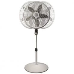 Lasko Elegance and Performance Adjustable-Height 18 in. 3 Speed White Oscillating Pedestal Fan with Timer and Remote Control -Fans Shop white lasko pedestal fans 1850 76 1000