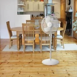 Lasko 47 in. 3-Speed Oscillating Adjustable Stand Pedestal Floor Fan (2-Pack) -Fans Shop white lasko pedestal fans 2 x lko s16201 4f 1000