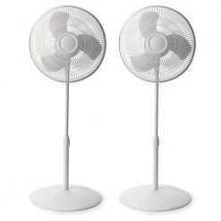 Lasko 47 in. 3-Speed Oscillating Adjustable Stand Pedestal Floor Fan (2-Pack)