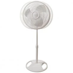 Lasko Adjustable-Height 16 in. 3 Speed White Oscillating Pedestal Fan -Fans Shop white lasko pedestal fans 2520 4f 1000