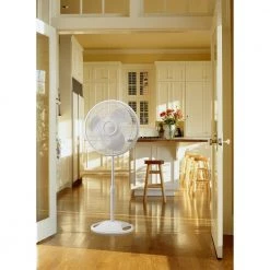 Lasko Adjustable-Height 16 in. 3 Speed White Oscillating Pedestal Fan -Fans Shop white lasko pedestal fans 2520 fa 1000