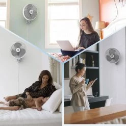 Lasko 16 in. 3-Speed Oscillating White Wall-Mount Fan -Fans Shop white lasko wall mounted fans m16900 31 1000