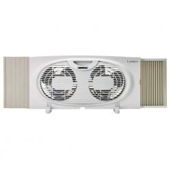 Lasko 7 in. 2-Speed Twin Window Fan for Intake or Exhaust