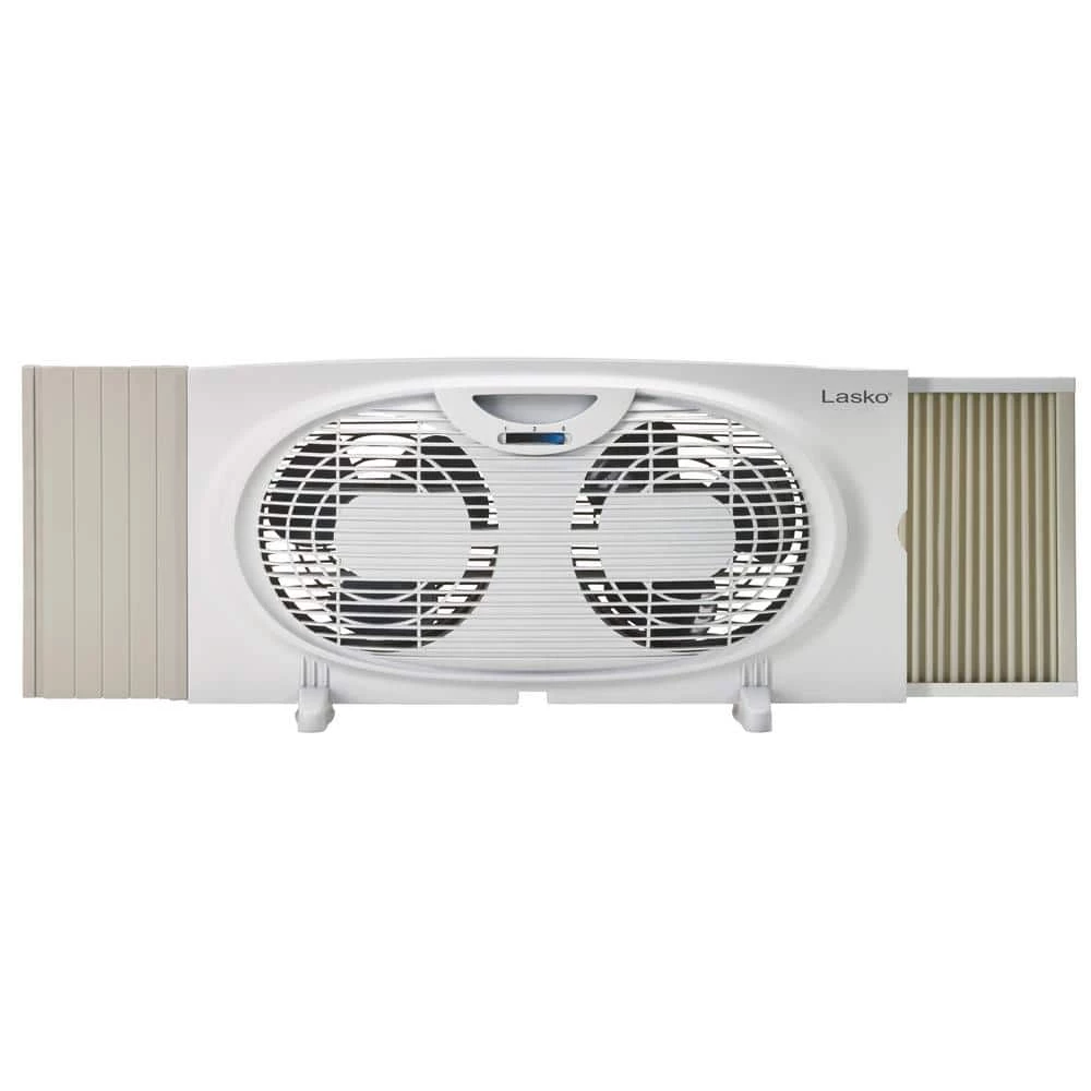 Lasko 7 in. 2-Speed Twin Window Fan for Intake or Exhaust 1 Lasko 7 in. 2-Speed Twin Window Fan for Intake or Exhaust