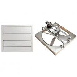 Master Flow 6000 CFM 30 in. Belt Drive Deluxe Whole House Fan with Shutter