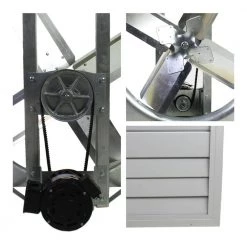 Maxx Air 13 in x 35.25 in 5950 CFM White Galvanized Steel Automatic Shutter Whole House Fan -Fans Shop white maxx air whole house fans cx30bd 2spd 44 1000