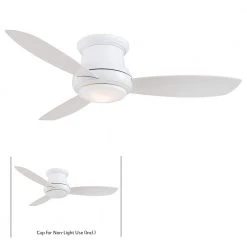 MINKA-AIRE Concept II 44 in. Integrated LED Indoor White Ceiling Fan with Light with Remote Control