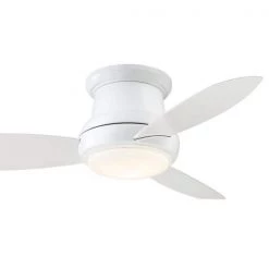 MINKA-AIRE Concept II 44 in. Integrated LED Indoor White Ceiling Fan with Light with Remote Control 14 MINKA-AIRE Concept II 44 in. Integrated LED Indoor White Ceiling Fan with Light with Remote Control -Fans Shop white minka aire ceiling fans with lights f518l wh 66 1000