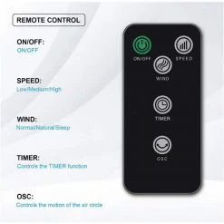 Unbranded 7 in. 3 fan speeds Circulating Pedestal Fan in White with Ocillation 70° and LED Display -Fans Shop white pedestal fans mile lkd0 tbzg 1f 1000