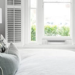 Sharper Image Portal 23.85 in. 3-Speed Window Fan with Reversible Exhaust Mode -Fans Shop white sharper image window fans fa1 0135 43 31 1000