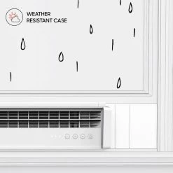 Sharper Image Portal 23.85 in. 3-Speed Window Fan with Reversible Exhaust Mode -Fans Shop white sharper image window fans fa1 0135 43 44 1000