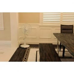 SPT Adjustable-Height 39 in. Oscillating Pedestal Fan with O-shaped Oscillation -Fans Shop white spt pedestal fans sf 16s88b 31 1000