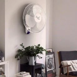 Vie Air 16 in. White 3 Speed Plastic Wall Fan with Remote Control -Fans Shop white vie air wall mounted fans 985109798m 76 1000