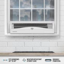 Vornado Transom 26 in. 4-Speeds Window Fan with Remote Control Reversible Exhaust Mode Weather Resistant Case Whole Room 13 Vornado Transom 26 in. 4-Speeds Window Fan with Remote Control Reversible Exhaust Mode Weather Resistant Case Whole Room -Fans Shop white vornado window fans fa1 0136 43 76 1000