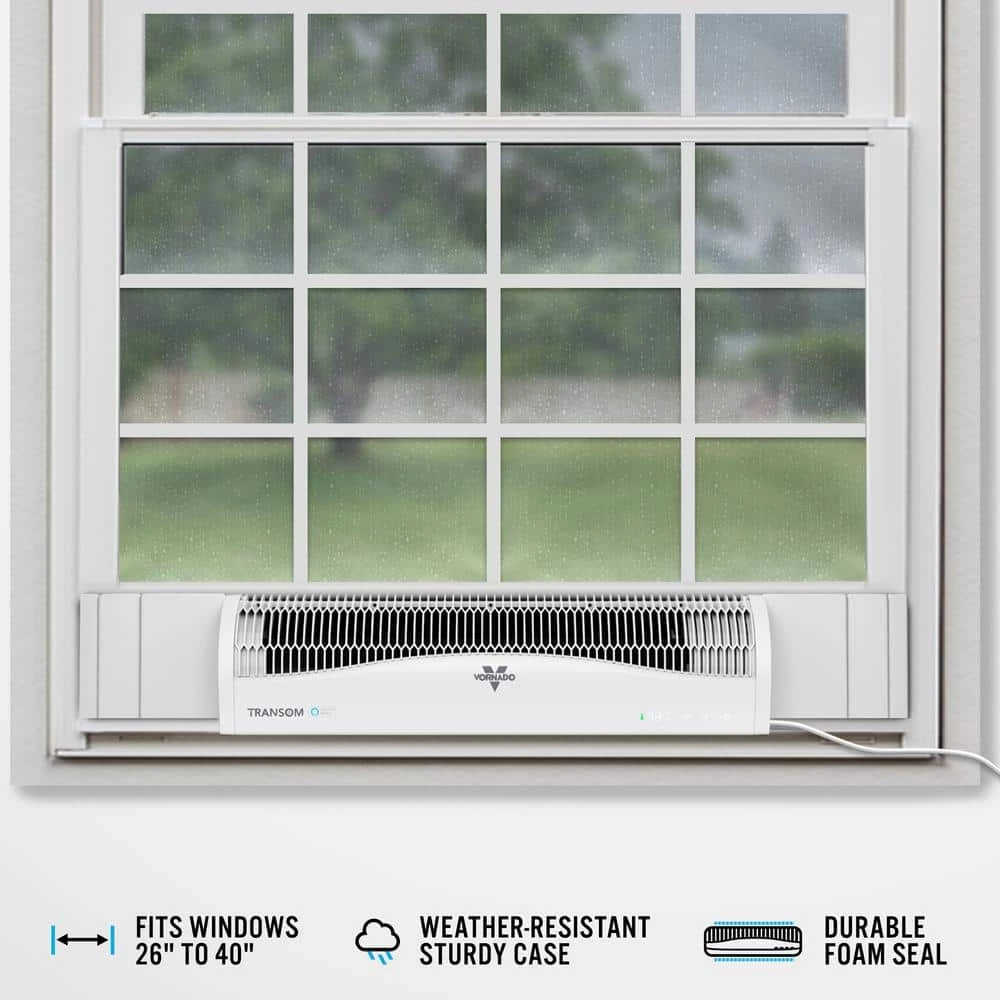 Vornado Transom AE 26 in. 4-Speeds Window Fan with Alexa Reversible Exhaust Mode Weather Resistant Case Whole Room 4 Vornado Transom AE 26 in. 4-Speeds Window Fan with Alexa Reversible Exhaust Mode Weather Resistant Case Whole Room - Image 4