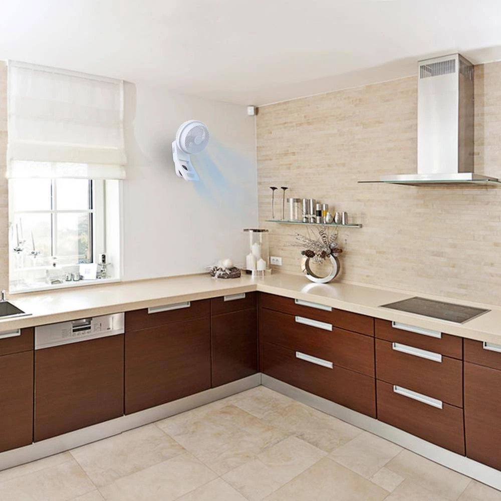 Tidoin 7 in. White 3-Speed Indoor Mounted Wall Fan with Remote Control and Adjustable Tilt Timer (1-Box) 6 Tidoin 7 in. White 3-Speed Indoor Mounted Wall Fan with Remote Control and Adjustable Tilt Timer (1-Box) - Image 6