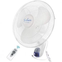 Aoibox 16 in. White Digital Wall Mount Fan with Remote Control 3-Speed-3 Oscillating Modes 72 in. Power Cord, ETL Certified