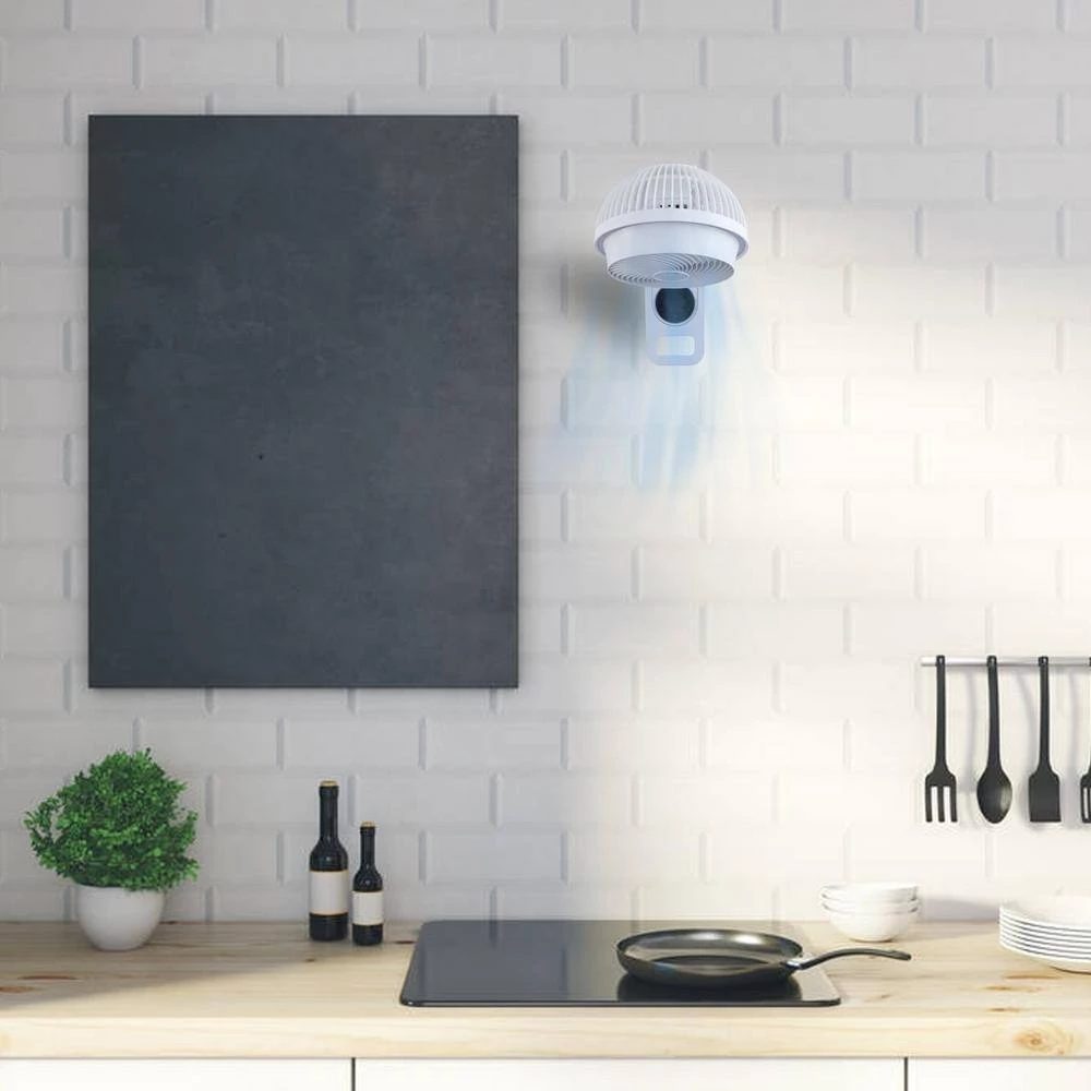 Aoibox 7 in. White Wall Mount 3-Speed Air Circulation Fan with 15-Hours Timer, 60° Oscillation and Remote Control (Set of 2) 10 Aoibox 7 in. White Wall Mount 3-Speed Air Circulation Fan with 15-Hours Timer, 60° Oscillation and Remote Control (Set of 2) - Image 10