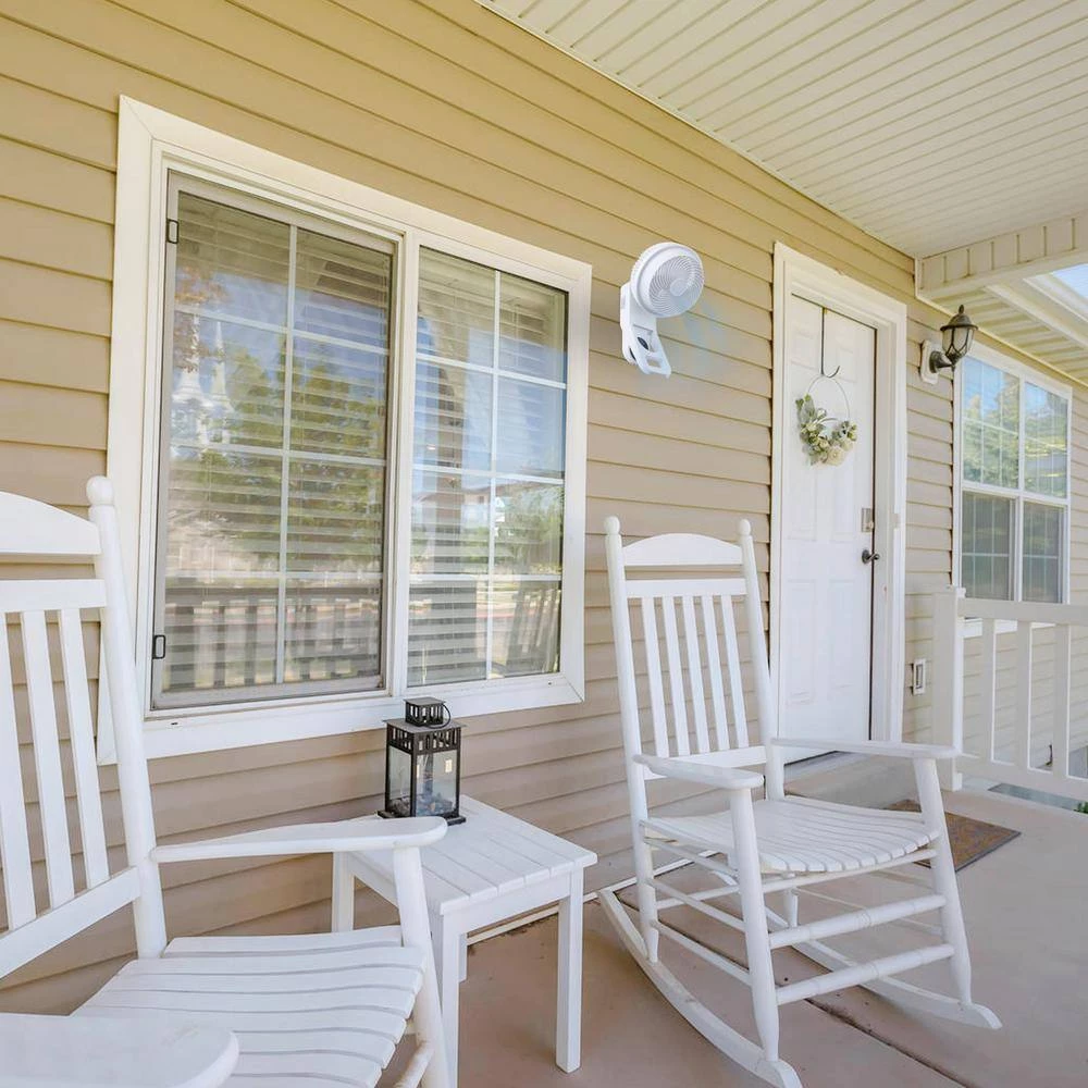 Aoibox 7 in. White Wall Mount 3-Speed Air Circulation Fan with 15-Hours Timer, 60° Oscillation and Remote Control (Set of 2) 6 Aoibox 7 in. White Wall Mount 3-Speed Air Circulation Fan with 15-Hours Timer, 60° Oscillation and Remote Control (Set of 2) - Image 6