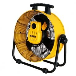 DEWALT 20 in. 3-Speed Heavy-Duty Drum Fan with 6 ft. Power Cord -Fans Shop yellow dewalt industrial fans dxf 2042 c3 1000
