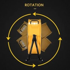 Aoibox 24 in. Yellow 3-Speed High Velocity Metal Drum Fan Circulation for Industrial Commercial, Residential Shop Air Movement 10 Aoibox 24 in. Yellow 3-Speed High Velocity Metal Drum Fan Circulation for Industrial Commercial, Residential Shop Air Movement -Fans Shop yellow industrial fans snmx3094 1f 1000