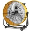 Aoibox 24 in. Yellow 3-Speed High Velocity Metal Drum Fan Circulation for Industrial Commercial, Residential Shop Air Movement