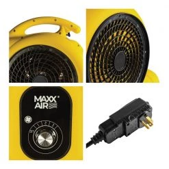 Maxx Air 3600 CFM 3-Speed Multi-Position High Velocity Blower Fan -Fans Shop yellow maxx air blower fans hvcf3600 44 1000
