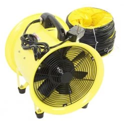 Maxx Air 12 in. High-Velocity Portable Blower and Exhaust Fan with Hose -Fans Shop yellow maxx air blower fans hvhf12comboups 1f 1000
