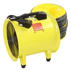 Maxx Air 12 in. High-Velocity Portable Blower and Exhaust Fan with Hose -Fans Shop yellow maxx air blower fans hvhf12comboups fa 1000
