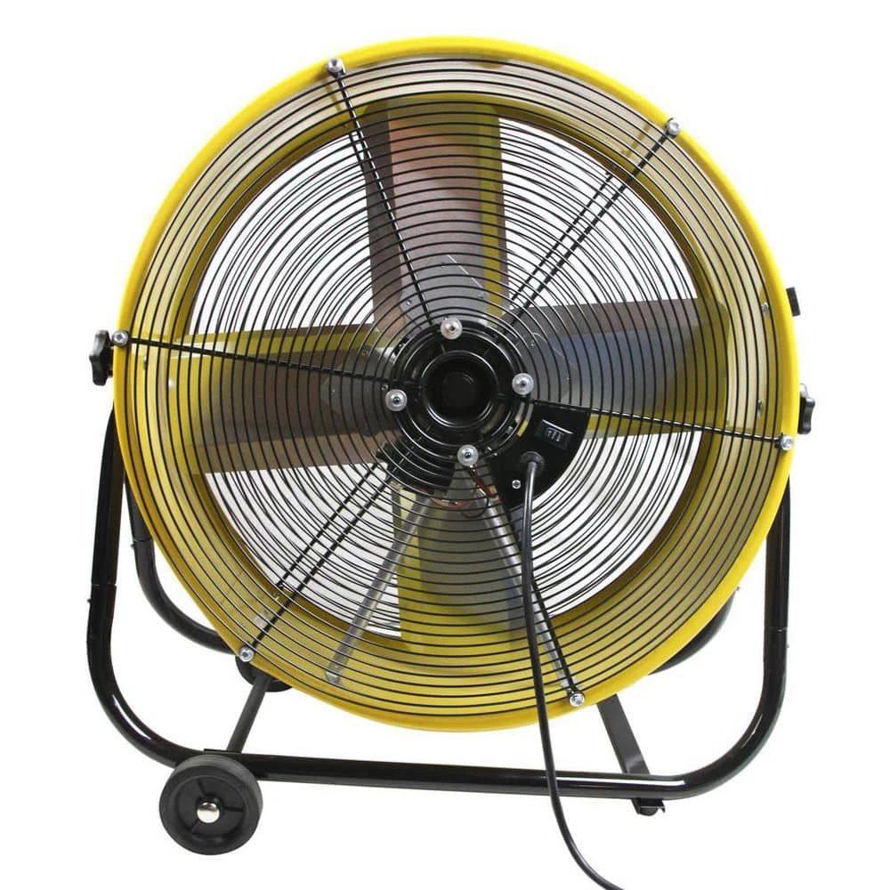Maxx Air 24 in. 2 fan speeds Drum Fan in Yellow with Snap-On Wheels 8 Maxx Air 24 in. 2 fan speeds Drum Fan in Yellow with Snap-On Wheels - Image 8