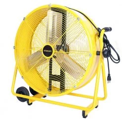 Stanley 24 in. 2-Speed Direct Drive Cradle Drum Fan with Adjustable Tilt