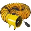 VEVOR Pivoting Utility Blower Fan 16 in. 1100 Watt 2160 3178 CFM High Velocity Ventilator with 32.8 ft. Duct Hose for Jobsite