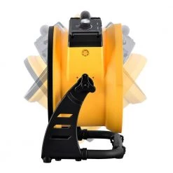 XPOWER 11 in. Variable Speed Cordless Rechargeable Drum Fan with Charging Cable and USB Outlet -Fans Shop yellow xpower industrial fans fc 125b 1f 1000