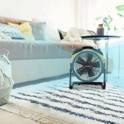 XPOWER 11 in. Variable Speed Cordless Rechargeable Drum Fan with Charging Cable and USB Outlet -Fans Shop yellow xpower industrial fans fc 125b 31 1000